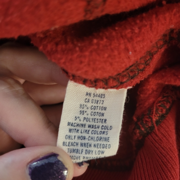 Vintage Y2K American Eagle Outfitters Red Hoodie - Picture 5 of 7